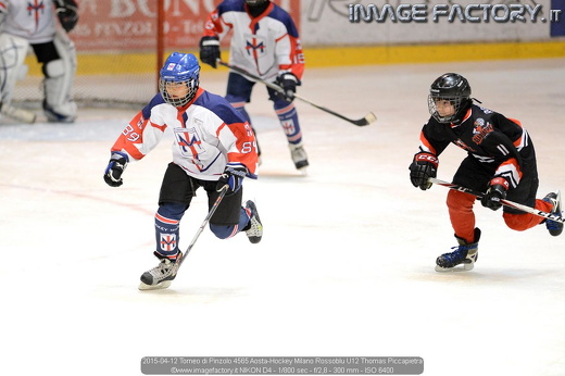 2015-04-12 Torneo di Pinzolo 4565 Aosta-Hockey Milano Rossoblu U12 Thomas Piccapietra